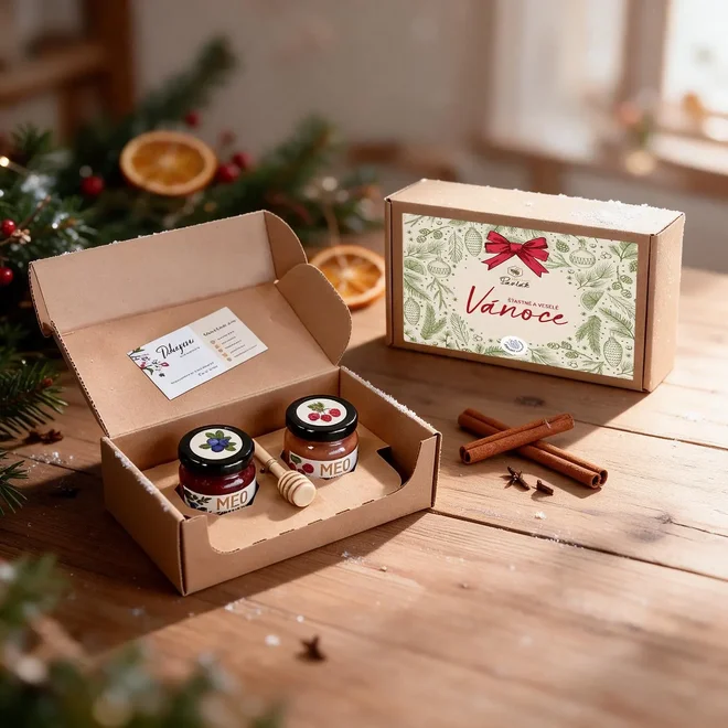 2 x 75 g Malá vianočná darčeková sada medov
