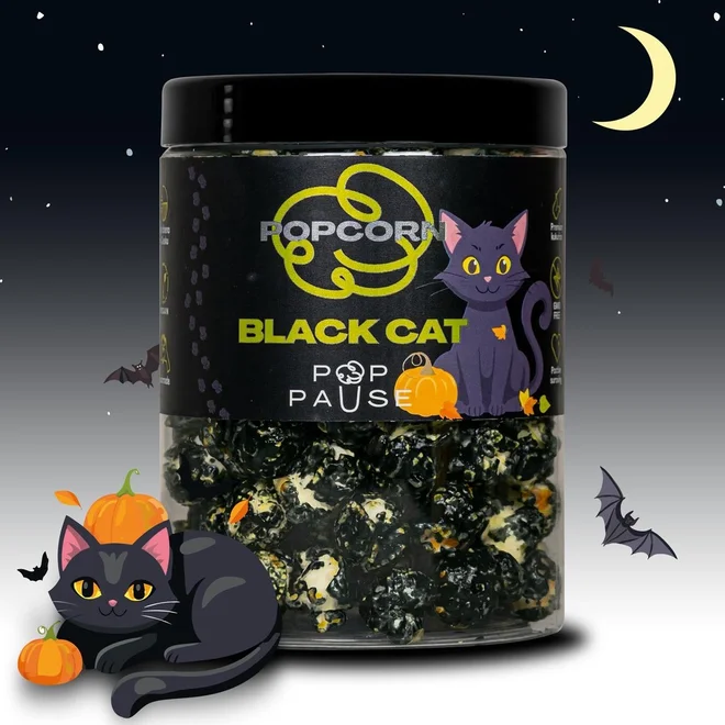 Popcorn Black Cat