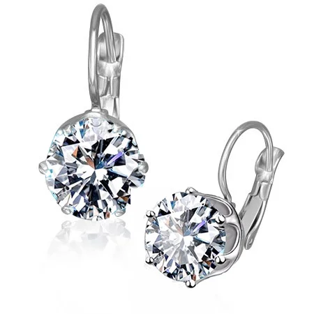Náušnice se dvěma krystaly Swarovski Elements - Claris - 8 mm