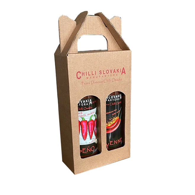 2-dielne Darčekové DUO balenie chilli omáčok (MEDIUM hot stredne pálivé/ hnedé balenie) (2 x 100 ml)