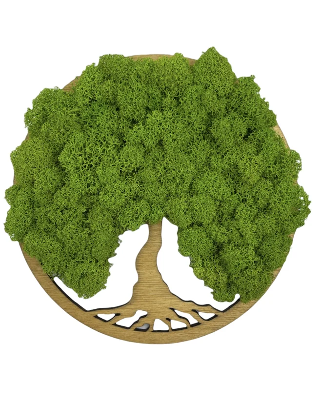 Machový obraz Simple Oak "Strom života" (20 cm)