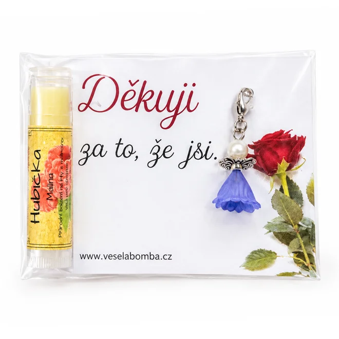 4,5 ml Balzam na pery s príveskom "Ďakujem za to, že si"