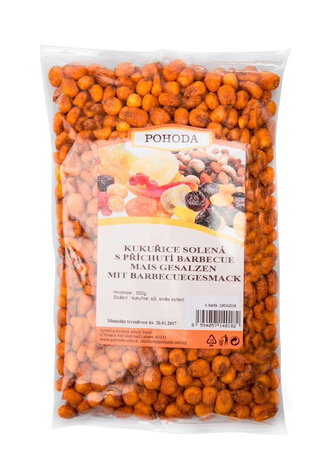 500 g Kukurica solená s príchuťou barbecue