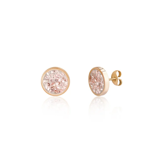 Rose gold náušnice