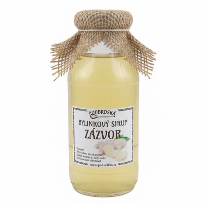 300 ml Domáci sirup českej výroby (zázvorový)