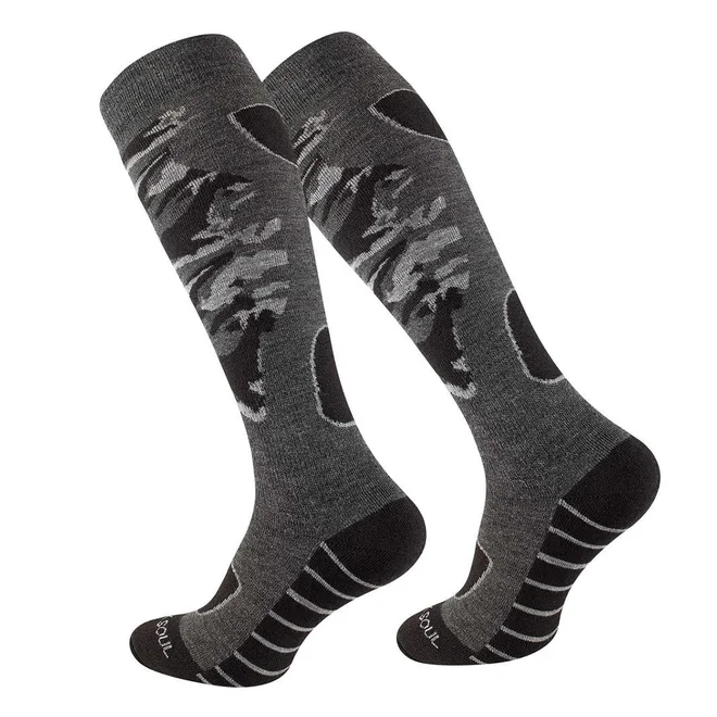 Podkolenky pánské lyžařské a snowboardové Camouflage