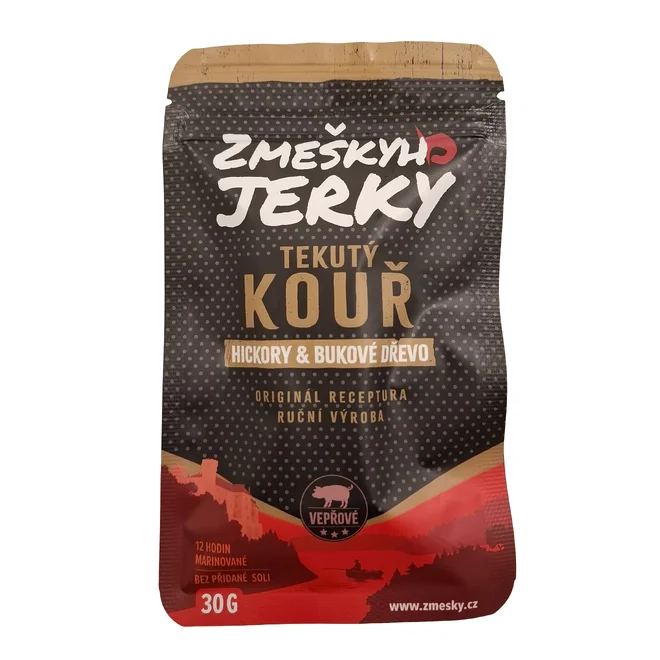 Sušené bravčové jerky mäso ručnej výroby (tekutý dym)