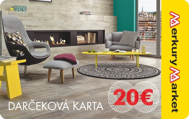 Darčekový poukaz do Merkury Market v hodnote 20 €
