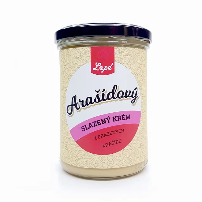 Arašídový slazený krém, 460 g