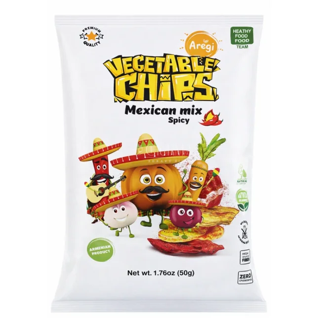 Aregi Mexický mix chipsy pikantní 50 g