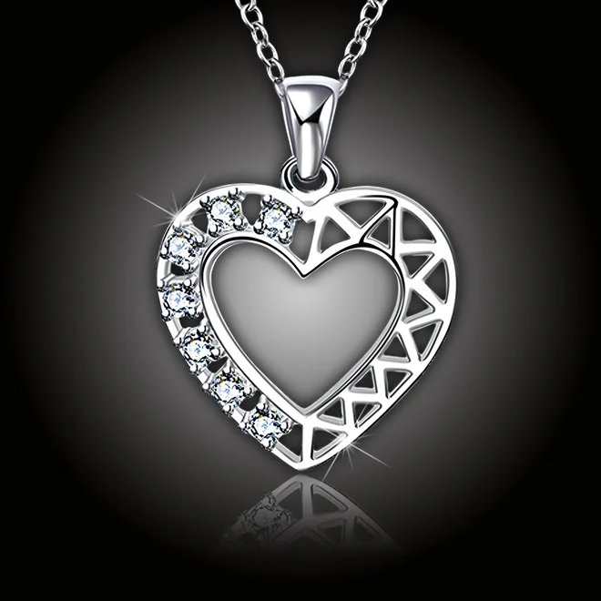 Romantický náhrdelník Crystal Heart