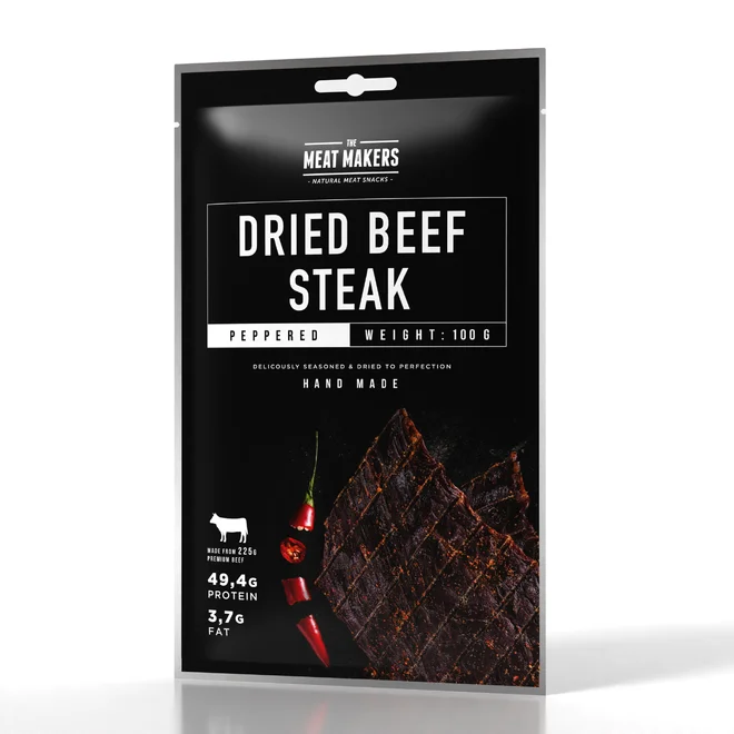 100 g Sušené mäso "MM Jerky BEEF STEAK ORIGINAL"