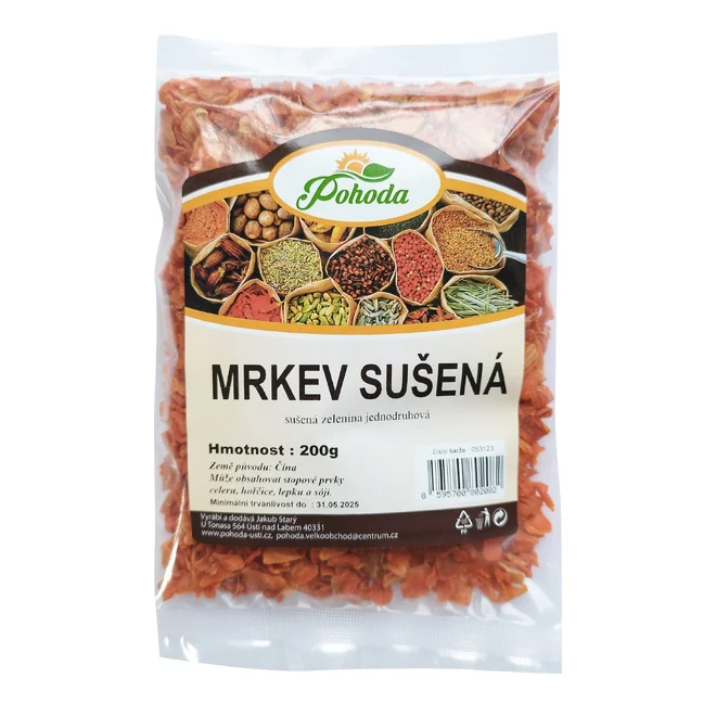 Mrkev sušená, 200 g