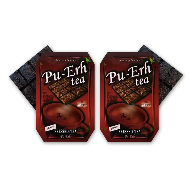 2× černý lisovaný čaj Pu-Erh
