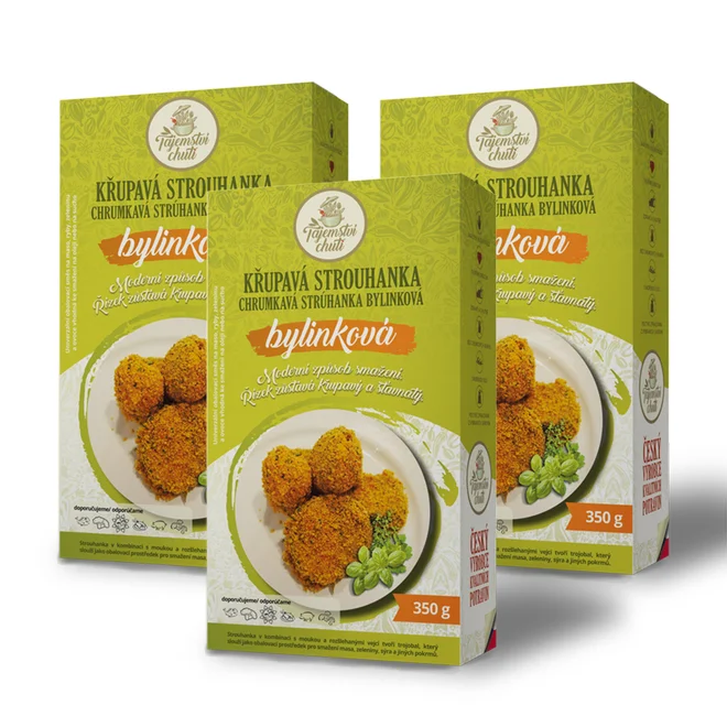 3 x 350 g Strúhanka originálnej receptúry (bylinková)