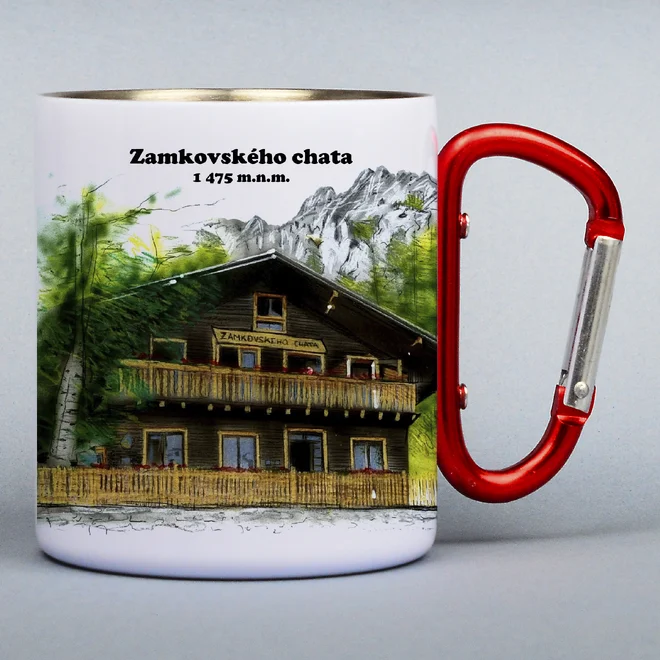 300 ml Turistický nerezový termohrnček "Zamkovského chata"