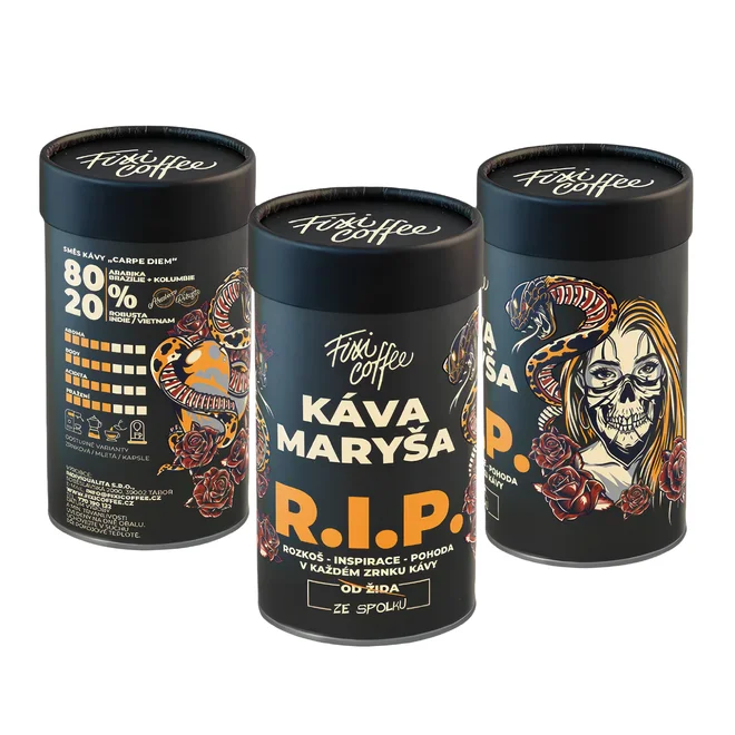 Káva z českej pražiarne "R.I.P" (balenie: tubus)