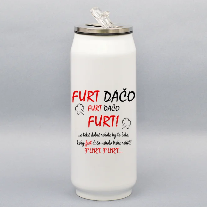 500 ml Turistická termoplechovka "Furt dačo"