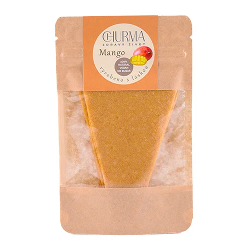 Zdravá lisovaná ovocná placka (mango)