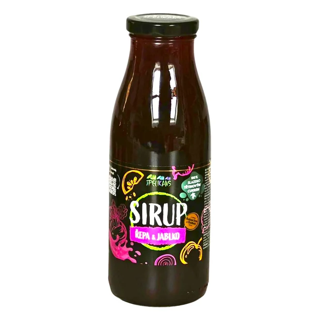 Sirup řepa-jablko s třtinovým cukrem, 500 ml