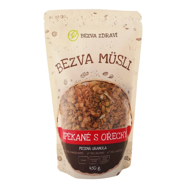 Bezva müsli "Spékané s ořechy" (450 g)