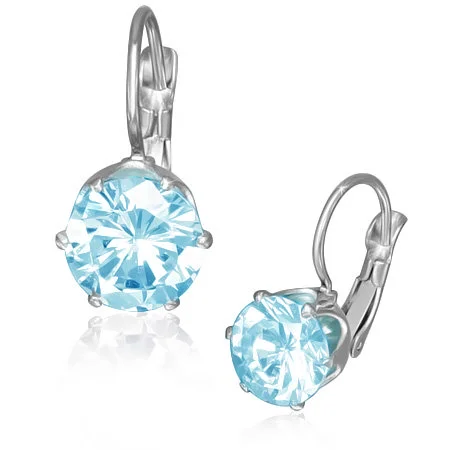 Náušnice se dvěma krystaly Swarovski Elements - Claris - 8 mm