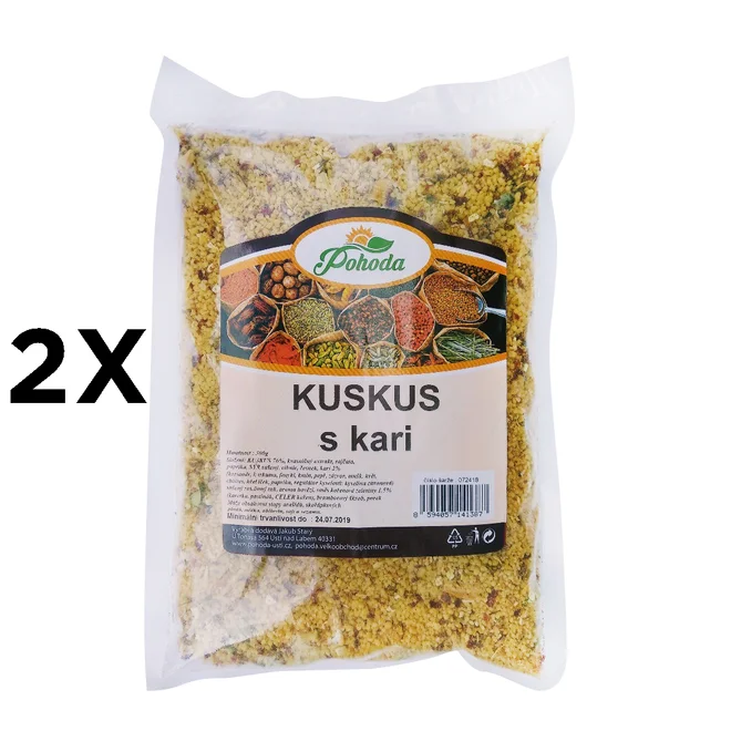 2 x 500 g Kuskus (s kari)