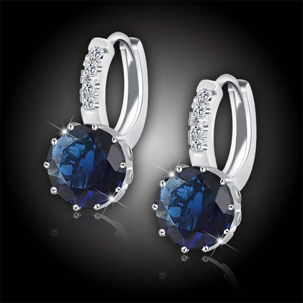 Náušnice Brillance Comtessa Royal Blue