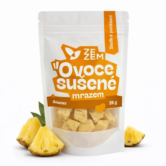 Ananas sušený mrazem, 25 g
