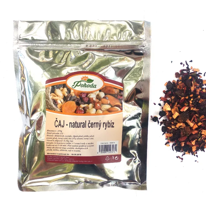 250 g Sypaný čaj Natural (čierna ríbezľa)