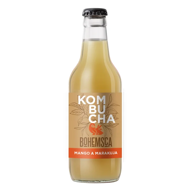 Kombucha Mango a Marakuja, 330 ml -15 ks