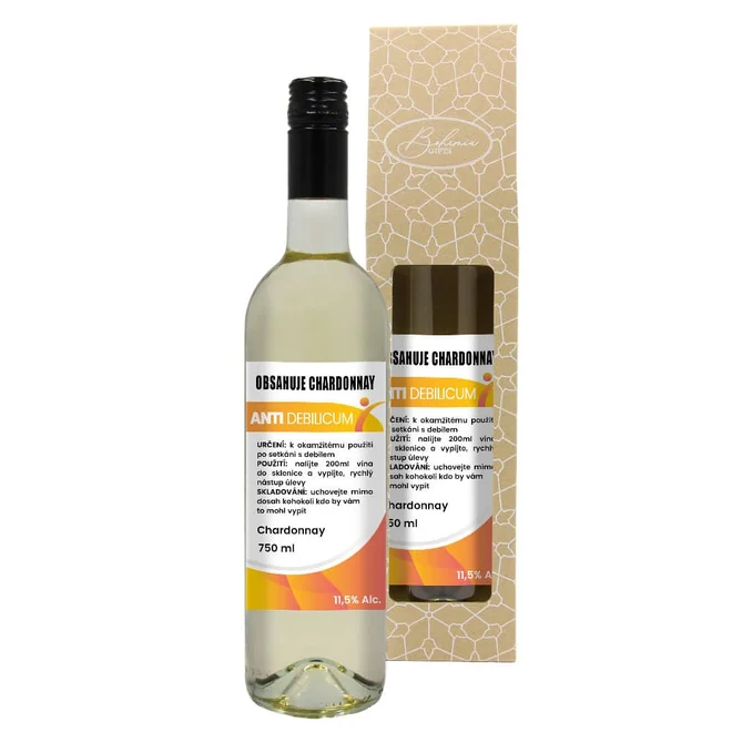0,75 l Biele víno „Anti debilicum“ (Chardonnay)