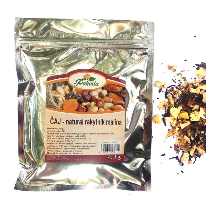 250 g Sypaný čaj Natural (rakytník a malina)