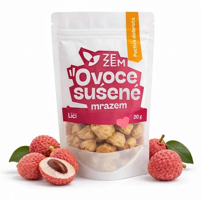 Liči sušené mrazem, 20 g