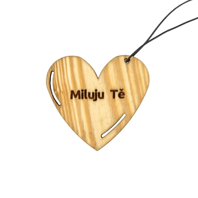 Dřevůně do auta – Miluju tě