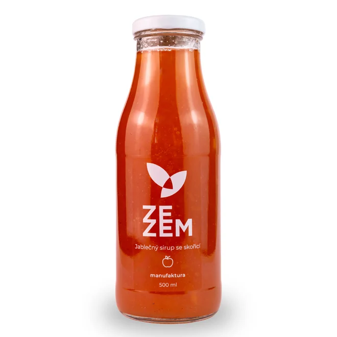 Jablečný sirup se skořicí, 500 ml