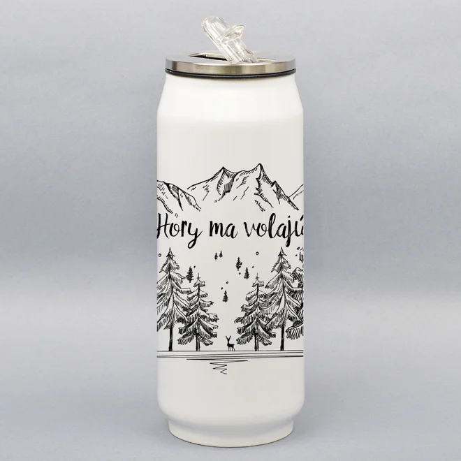500 ml Turistická termoplechovka "Hory ma volajú"