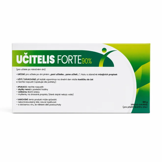 Dárková mléčná čokoláda pro učitele - Učitelis forte, 100 g
