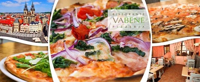 2 pizzy a 2 nealko nápoje v restauraci Vabene
