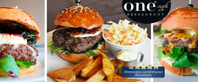 Bohaté burger menu v karlínském OneCafé