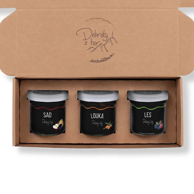 3 x 125 g Darčekové balenie pečených čajov (les+sad+lúka)