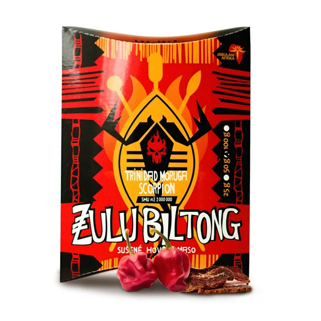 Zulu Biltong: Trinidad Moruga Scorpion, 100 g