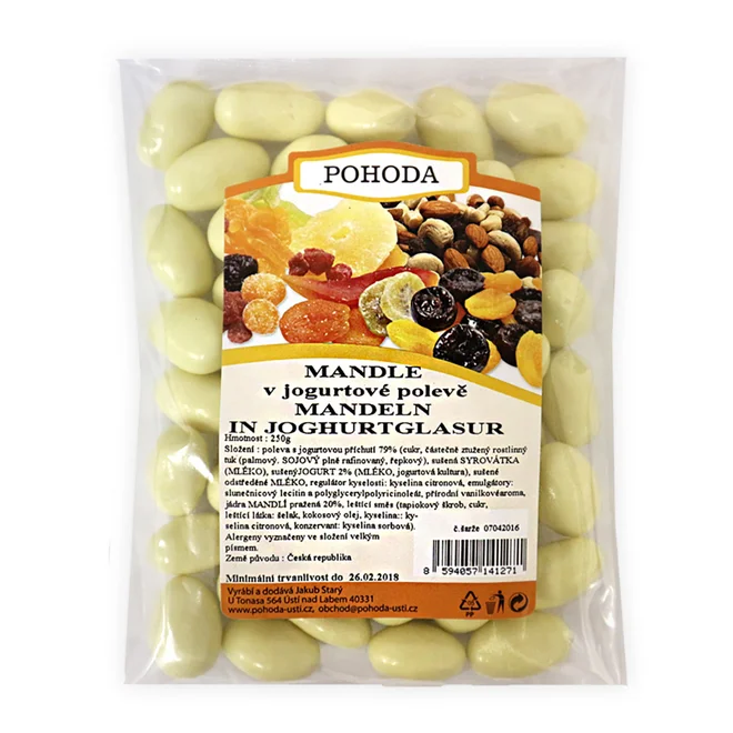 Mandle v jogurtu, 250 g