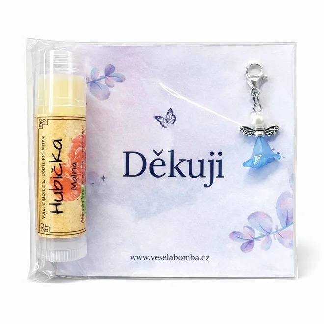 4,5 ml Balzam na pery s príveskom "Ďakujem"