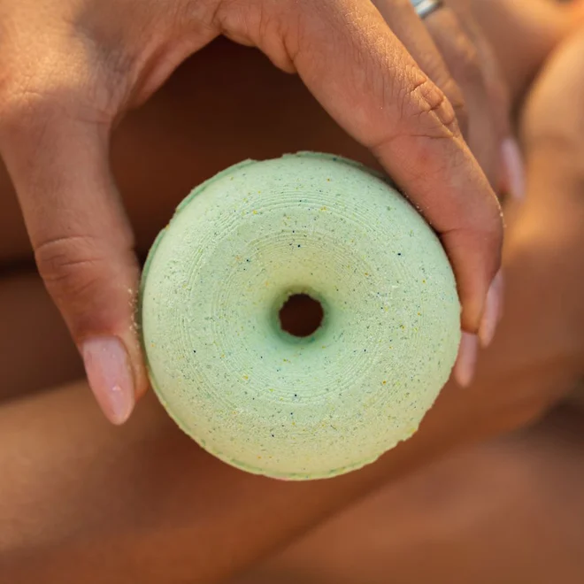 Šumivý donut do vany - eukalyptus