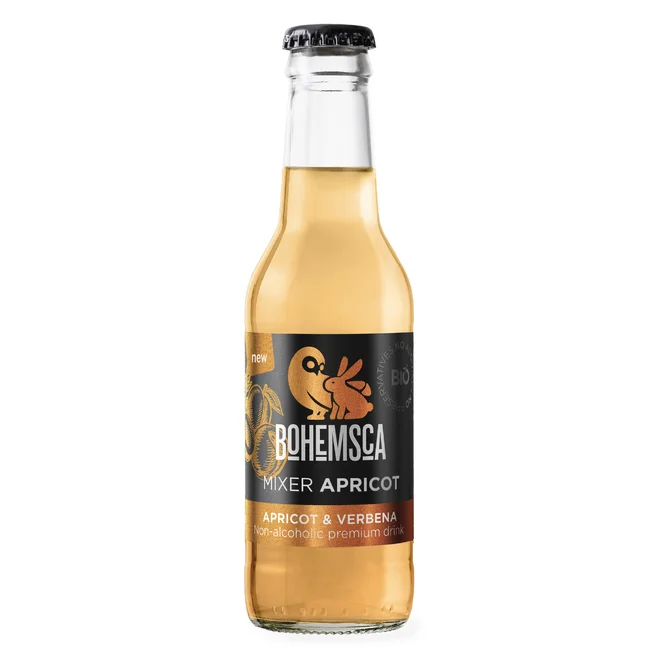 Bio limonáda MIXER Apricot, 200 ml - 18 ks