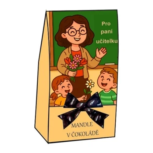 Mandle v čokoládě, 50 g - Pro paní učitelku
