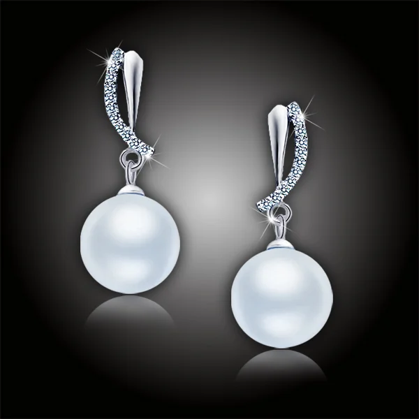 Perlové náušnice Ocean - White Pearl