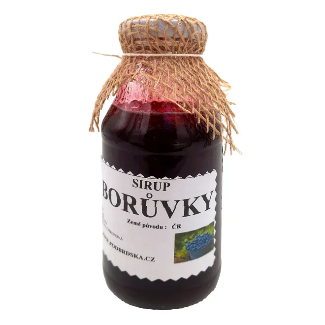 300 ml Domáci sirup českej výroby (čučoriedkový)