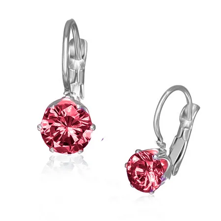 Náušnice se dvěma krystaly Swarovski Elements - Claris - 6 mm